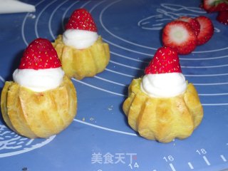 基础泡芙 小人草莓泡芙的做法步骤：16