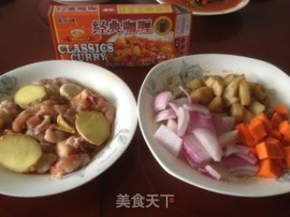 软糯的土豆咖喱鸡饭的做法步骤：2