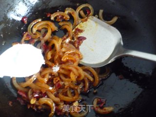 小炒肉皮的做法步骤：7