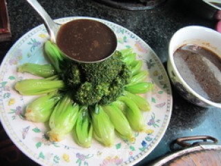 卤水炝青菜的做法步骤：5