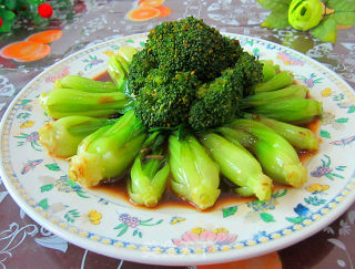 卤水炝青菜的做法步骤：6