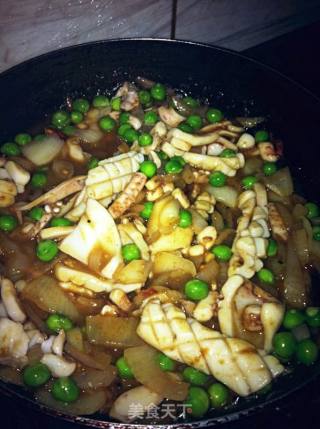 家庭版海鲜饭的做法步骤：4
