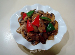 家常菜“肉片炒鲜蘑”的做法步骤：11