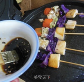 鲜蔬杏鲍菇串的做法步骤：7