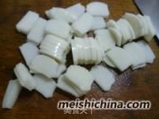 香椿炒年糕的做法步骤：4