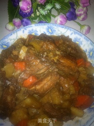 排骨炖土豆胡萝卜的做法步骤：12