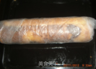 可可肉松蛋糕卷的做法步骤：18