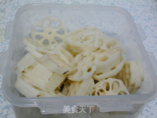 回锅肉烧藕片的做法步骤：4