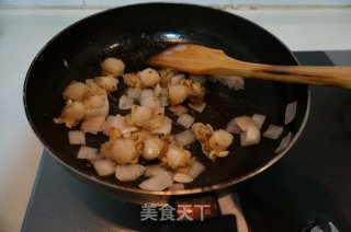 海鲜芝士焗饭的做法步骤：2