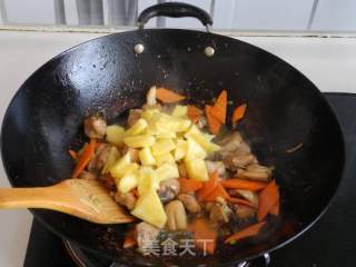 香菠鸡块的做法步骤：9