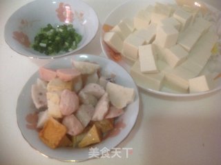 鱼丸烧豆腐的做法步骤：2