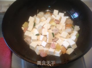 鱼丸烧豆腐的做法步骤：5