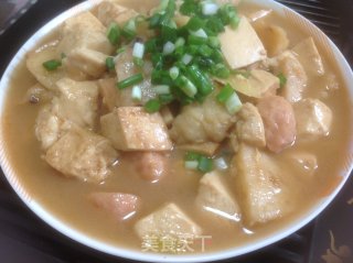 鱼丸烧豆腐的做法步骤：8
