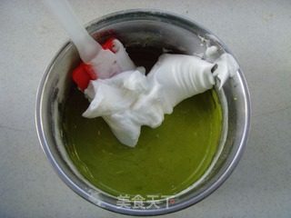 唤醒味蕾的清新蛋糕----抹茶长崎蛋糕的做法步骤：10