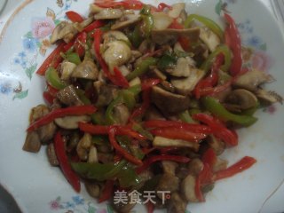 蚝油草菇的做法步骤：6
