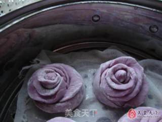 玫瑰花馒头的做法步骤：2