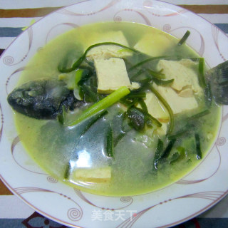 【海带豆腐鲫鱼汤】--孕妈咪36周菜谱的做法步骤：11