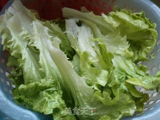 焙煎芝麻生菜沙拉的做法步骤：1
