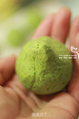 花生粉番薯青团的做法步骤：9