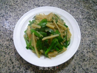 韭菜土豆丝的做法步骤：10