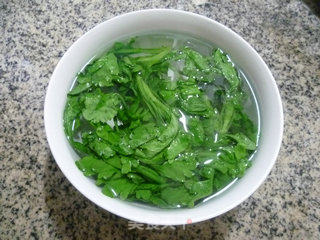 蒿菜炒鸡蛋的做法步骤：6