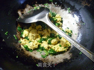 蒿菜炒鸡蛋的做法步骤：10