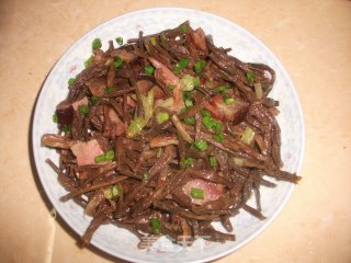 腊肉干豆角的做法步骤：8