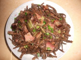腊肉干豆角的做法步骤：9