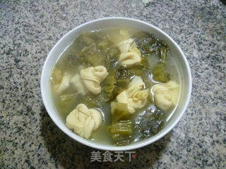 上汤酸菜千张结的做法步骤：7