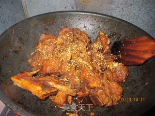 不用一滴油的糖醋排骨的做法步骤：4