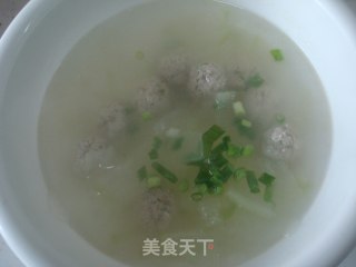 冬瓜牛肉丸子汤的做法步骤：7