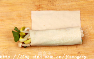 用豆腐皮卷出五彩缤纷的健康美食的做法步骤：9