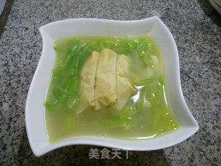 上汤面结牛心菜的做法步骤：9