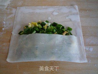懒人版——韭菜鸡蛋盒子的做法步骤：10