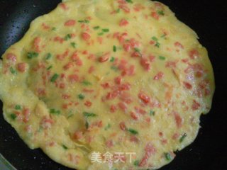 火腿香葱煎饼的做法步骤：6