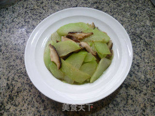 香菇炒佛手瓜的做法步骤：11