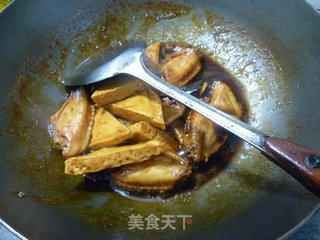 豆腐干烧中翅的做法步骤：9