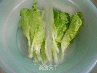生菜荷叶蛋的做法步骤：2