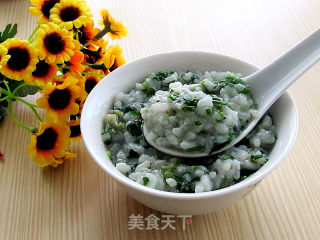 鲜香美味的荠菜粥的做法步骤：5