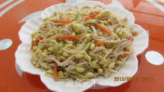 肉丝炒黄豆芽的做法步骤：13