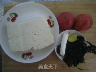 【西红柿紫菜炖豆腐】-碘-胎宝宝脑发育的动力的做法步骤：1