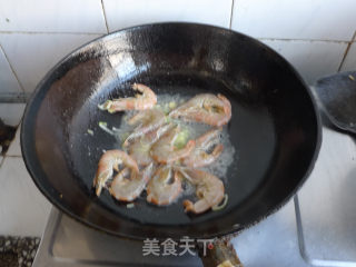 上汤杂蔬大虾的做法步骤：4