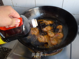 上汤杂蔬大虾的做法步骤：9