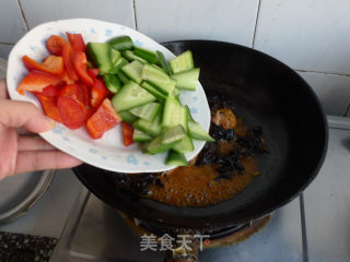 上汤杂蔬大虾的做法步骤：10