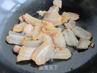 双椒炒腊肉的做法步骤：6