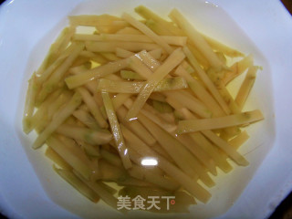 心蓝手制私房菜【菇鲜榨菜条】——冰淇淋流泪（书香恋）的做法步骤：3
