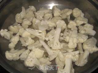 榨菜炒花菜的做法步骤：4