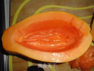 午后茶点——水果木瓜盏的做法步骤：3