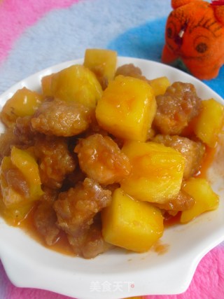 菠萝咕噜肉的做法步骤：7