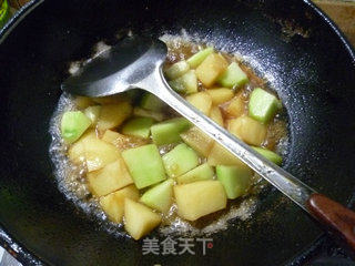 土豆烧佛手瓜的做法步骤：13